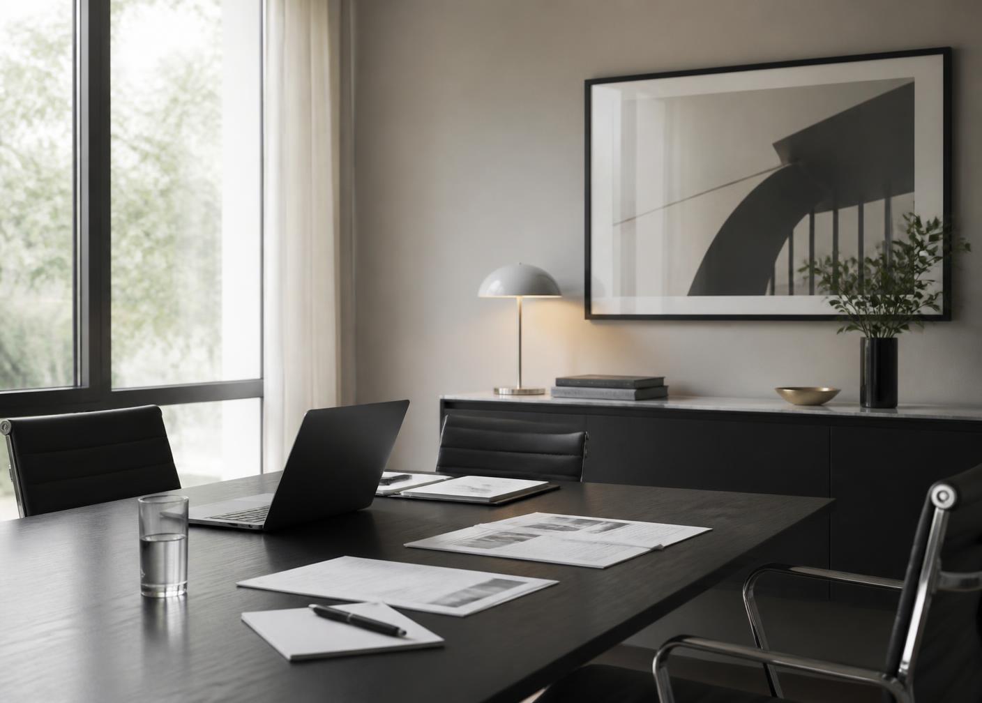 Modern professional office meeting room